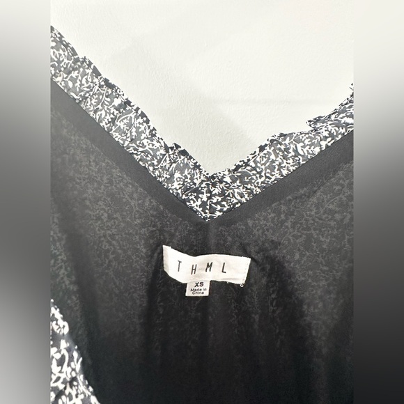 THML Ruffle Romper Black Size XS - Picture 6 of 7